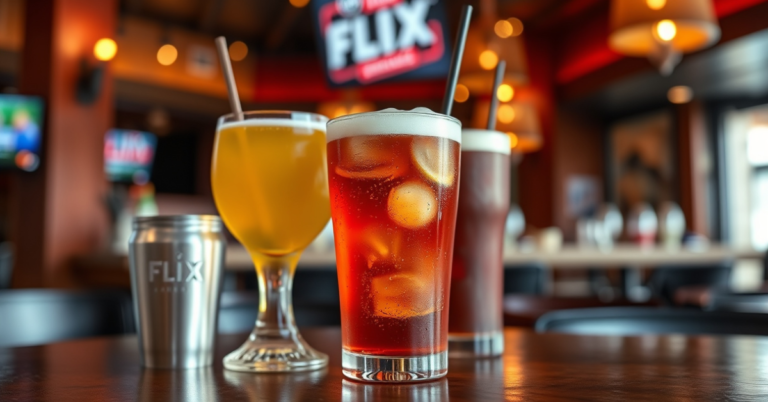 Flix Brewhouse Drink Menu With Prices For 2026