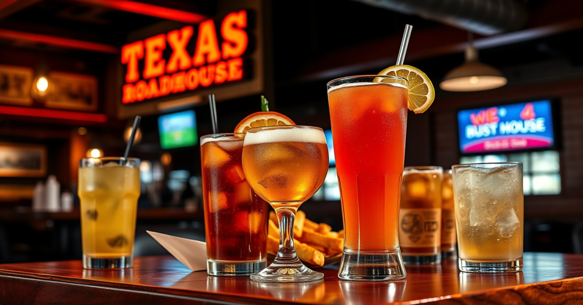 Texas Roadhouse Drink Menu With Prices For 2026